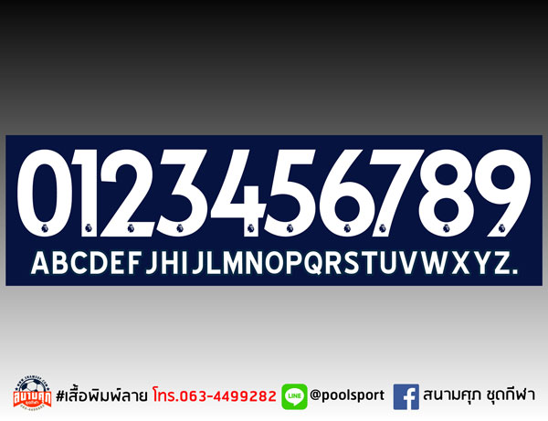 แบบฟอนต์-เสื้อพิมพ์ลาย-premier-league