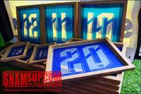 งานบล็อคสกรีน Font EUREKA ร้าน Patong Sport จ.ภูเก็ต